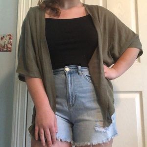 Chico’s Vintage Olive Green Shaw